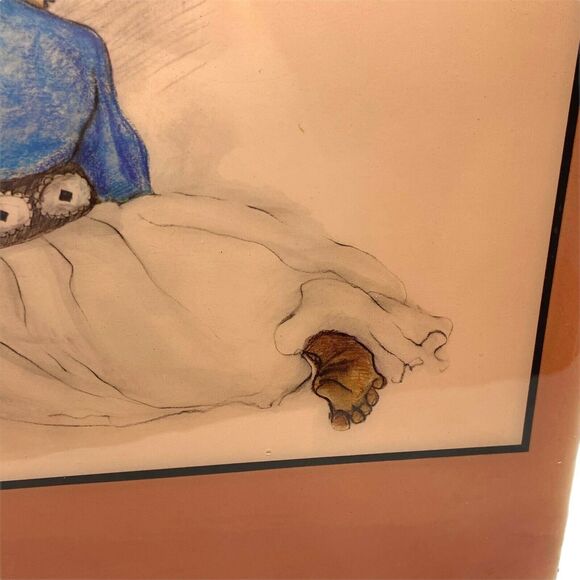 R.C Gorman Gallery Wall Tile Multicolor Lovely Native American Woman Decorative - Picture 4 of 13